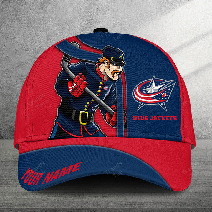 LIMITED EDITION - NEW CUSTOMIZED NHL18 CBJ COLUMBUS BLUE JACKETS CLASSIC CAP