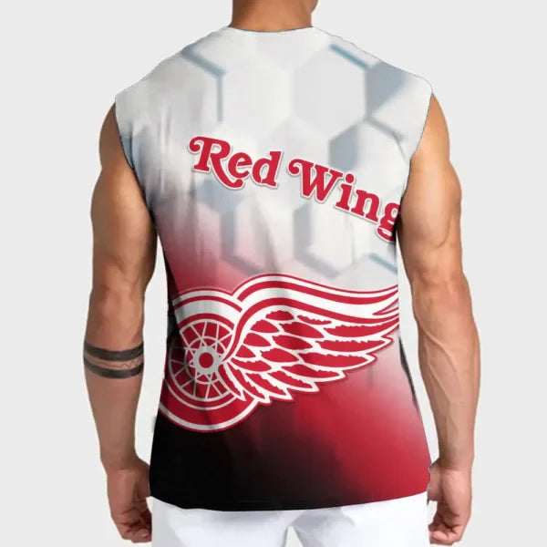 LIMITED EDITION - NEW CUSTOMIZED NHL22 DRW DETROIT RED WINGS TANK TOP & GYM SHIRT