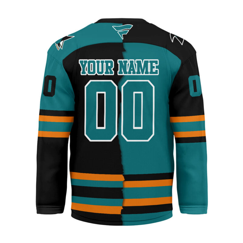 LIMITED EDITION - NEW CUSTOMIZED NHL32 SJS SAN JOSE SHARKS UNISEX HOCKEY JERSEY