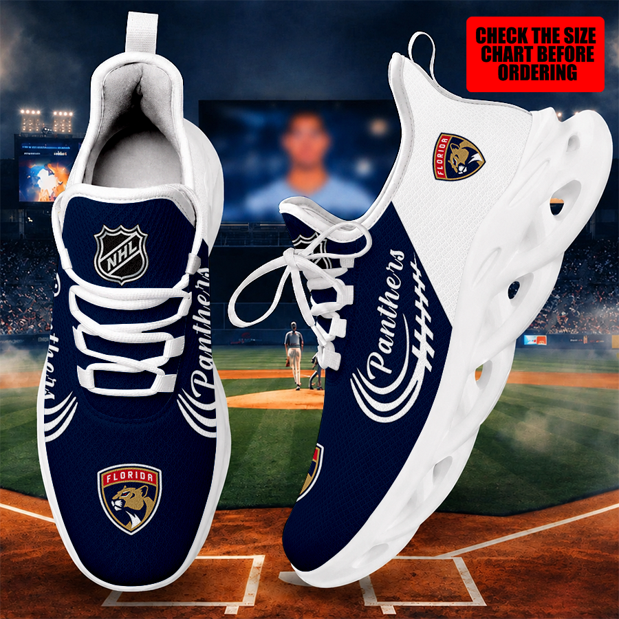 [SUPER SALE ] NEW CUSTOMIZED NHL01 FPT FLORIDA PANTHERS MAX SOUL SHOES