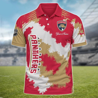 [SUPER SALE] NEW CUSTOMIZED NHL01 FPT FLORIDA PANTHERS POLO SHIRT