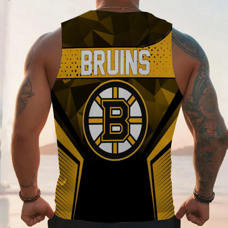 LIMITED EDITION - NEW CUSTOMIZED NHL02 BT BRUINS UNISEX TANK TOP