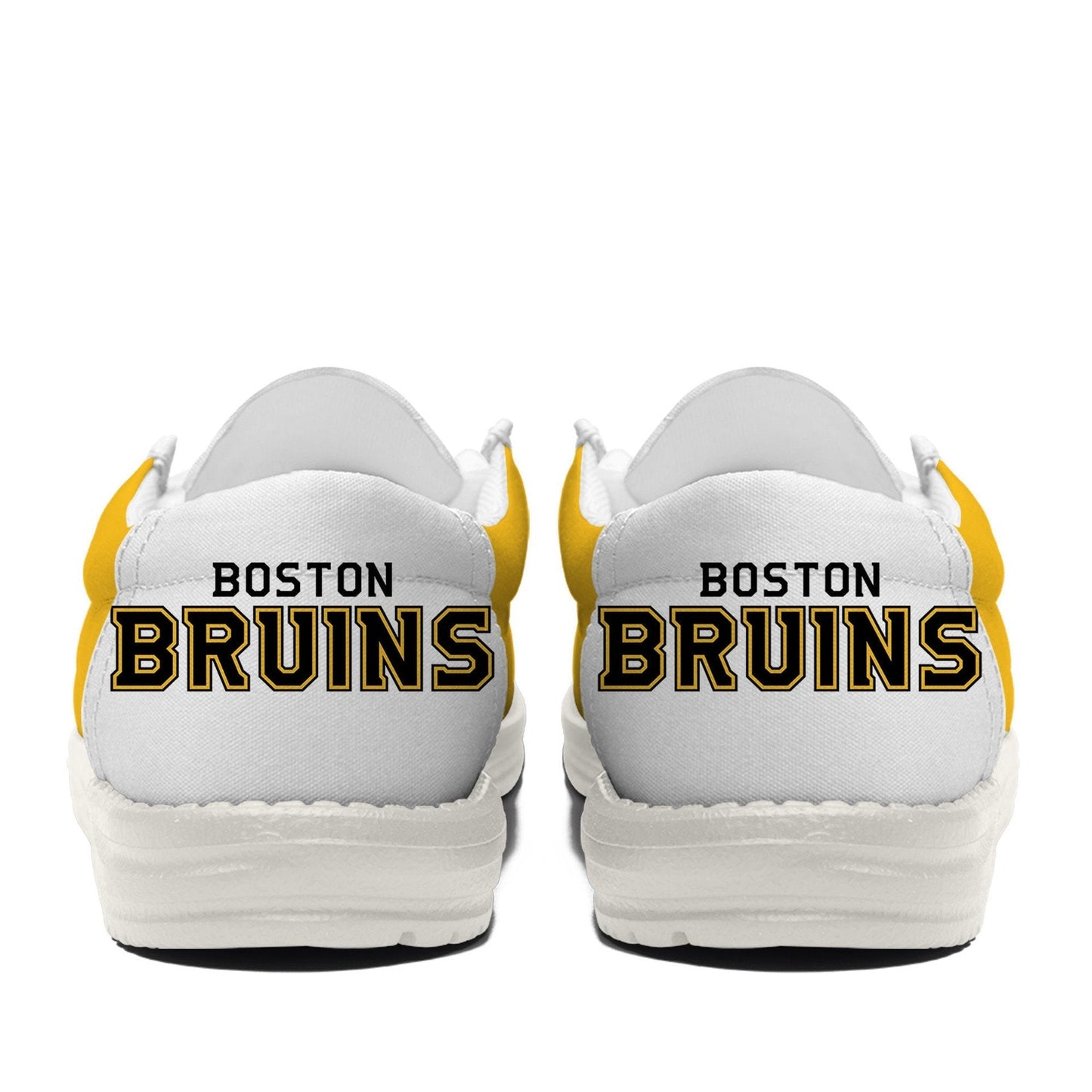 [SUPER SALE ] NEW CUSTOMIZED NHL02 BTB BOSTON BRUINS LOAFER SHOES