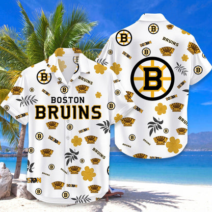 [SUPER SALE ]  NEW CUSTOMIZED NHL02 BTB BOSTON BRUINS UNISEX HAWAIIAN SHIRT