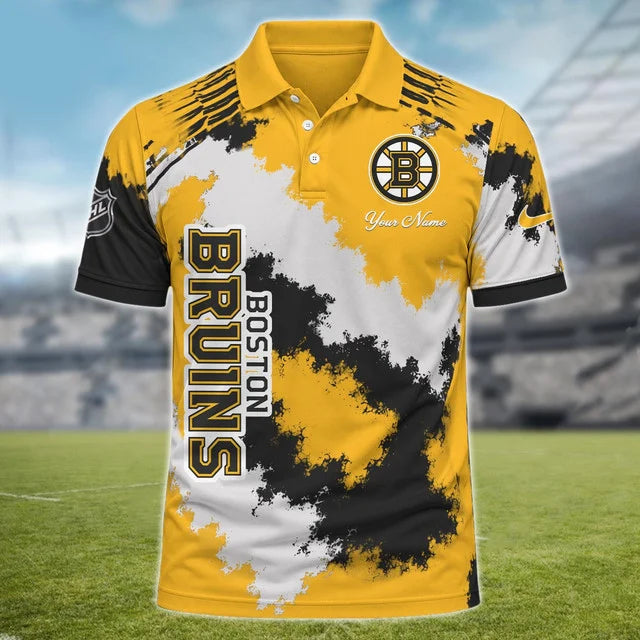 [SUPER SALE] NEW CUSTOMIZED NHL02 BTB BOSTON BRUINS POLO SHIRT