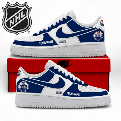 LIMITED EDITION - NEW CUSTOMIZED NHL03 EMO EDMONTON OILERS AF1 SHOES