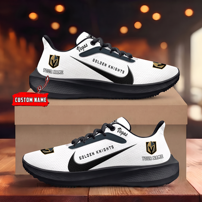 [SUPER SALE] NEW CUSTOMIZED NHL04 VGK VEGAS GOLDEN KNIGHTS ROAD RUNNING SHOES