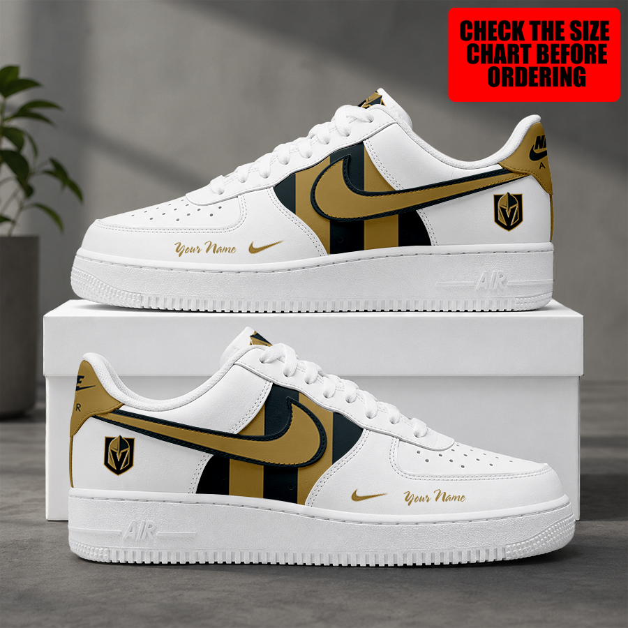 [SUPER SALE] NEW CUSTOMIZED NHL04 VGK VEGAS GOLDEN KNIGHTS AF1 SHOES