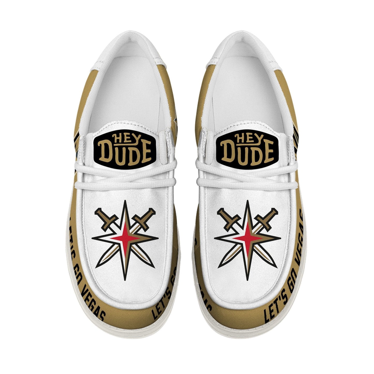 [SUPER SALE ] NEW CUSTOMIZED NHL04 VGK VEGAS GOLDEN KNIGHTS LOAFER SHOES