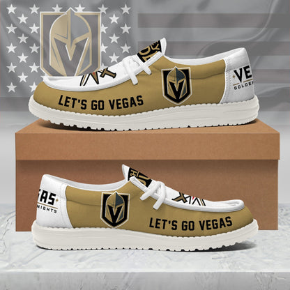 [SUPER SALE ] NEW CUSTOMIZED NHL04 VGK VEGAS GOLDEN KNIGHTS LOAFER SHOES