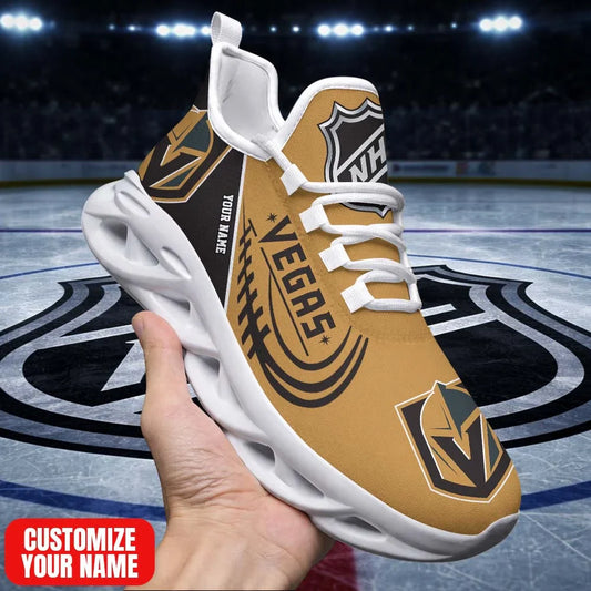 LIMITED EDITION - NEW CUSTOMIZED NHL04 VGK VG KNIGHTS PREMIUM CLUNKY SNEAKERS