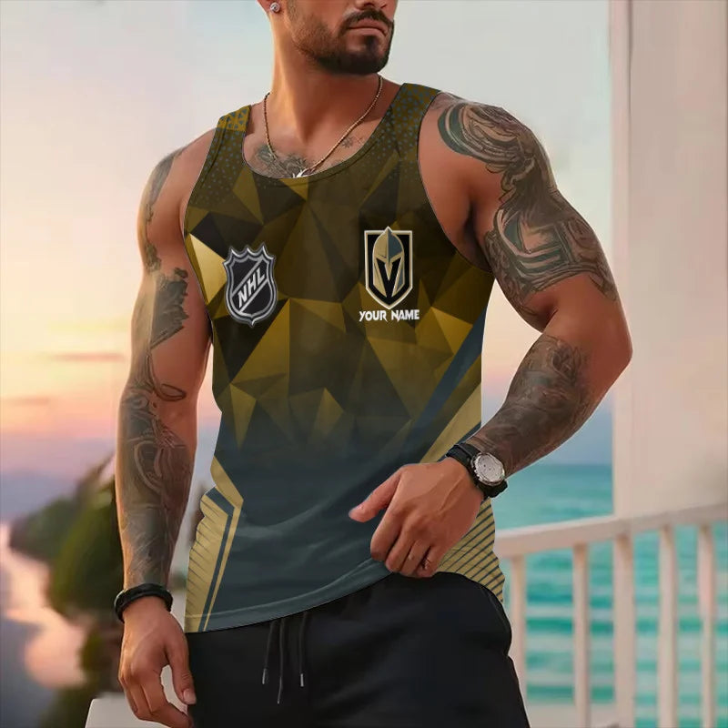 LIMITED EDITION - NEW CUSTOMIZED NHL04 VG KNIGHTS UNISEX TANK TOP