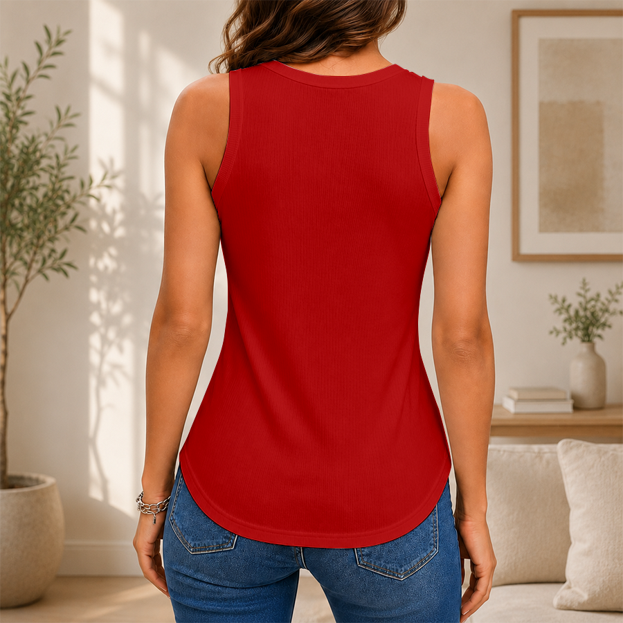[FAN FAVORITE] NEW CUSTOMIZED NCAA MFF05 BUT BOSTON UNIVERSITY TERRIERS WOMEN'S V-NECK TANK TOP