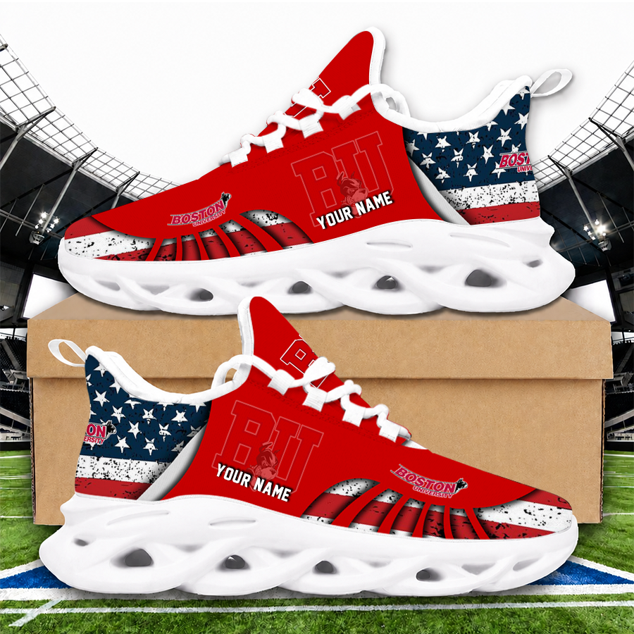 [FAN FAVORITE] NEW CUSTOMIZED NCAA MFF05 BUT BOSTON UNIVERSITY TERRIERS UNISEX CLUNKY SNEAKERS