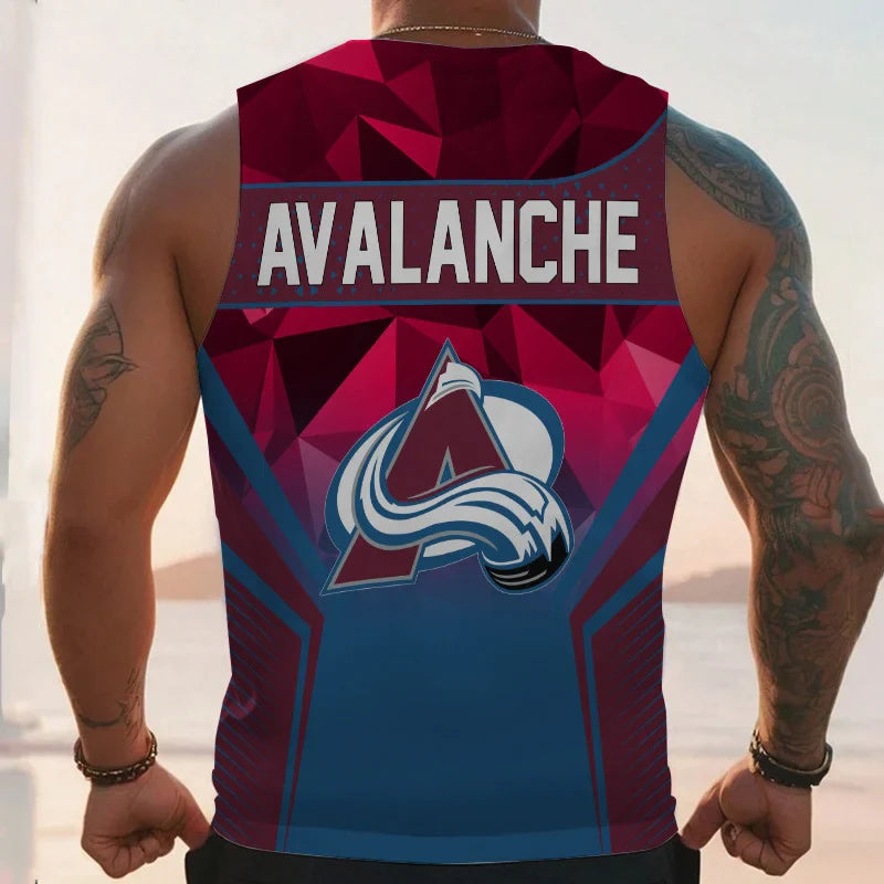 LIMITED EDITION - NEW CUSTOMIZED NHL05 CL AVALANCHE UNISEX TANK TOP