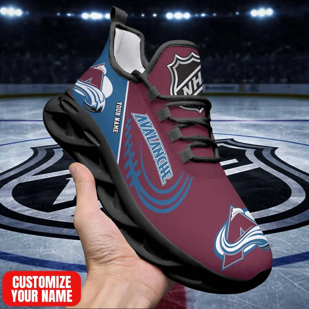 LIMITED EDITION - NEW CUSTOMIZED NHL05 CAL CL AVALANCHE PREMIUM CLUNKY SNEAKERS