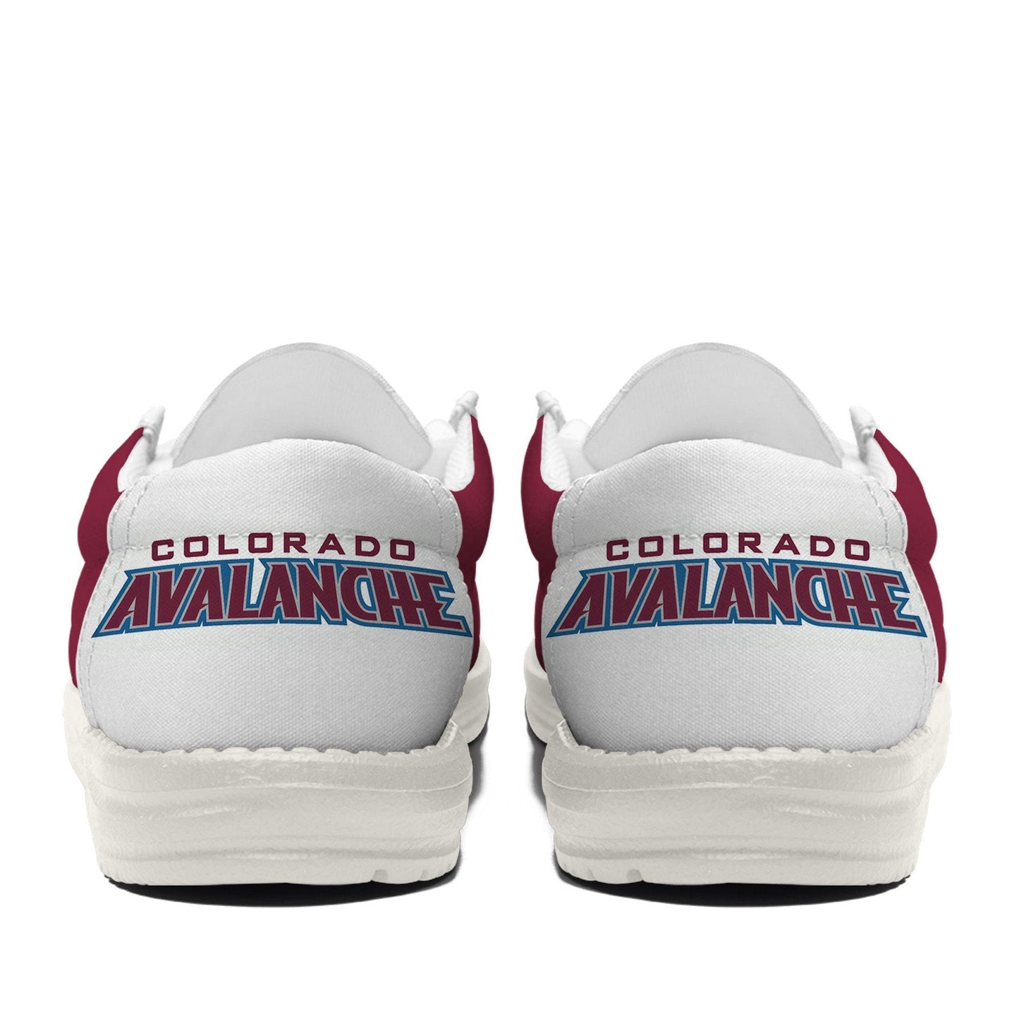 [SUPER SALE ] NEW CUSTOMIZED NHL05 CAL COLORADO AVALANCHE LOAFER SHOES