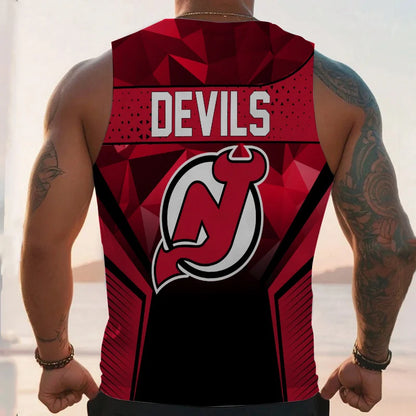 LIMITED EDITION - NEW CUSTOMIZED NHL06 NJ DEVILS UNISEX TANK TOP