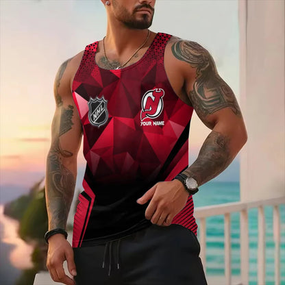 LIMITED EDITION - NEW CUSTOMIZED NHL06 NJ DEVILS UNISEX TANK TOP