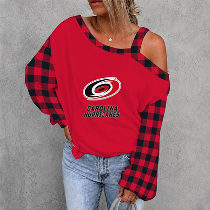 [SUPER SALE] NEW CUSTOMIZED NHL07 CLH CAROLINA HURRICANES DROP SHOULDER SWEATSHIRT