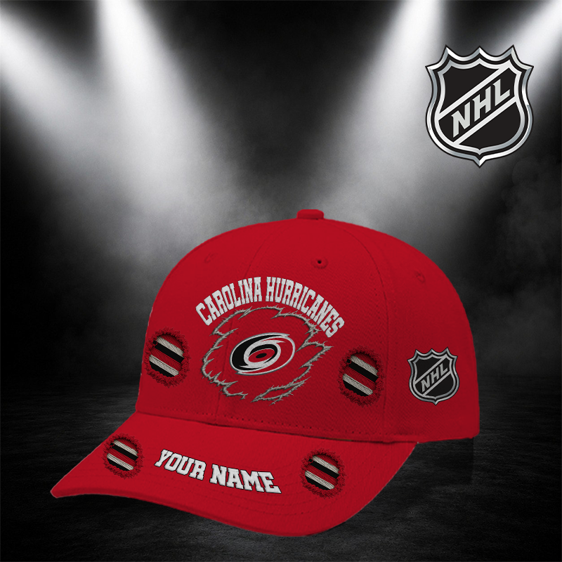 [SUPER SALE] NEW CUSTOMIZED NHL07 CLH CAROLINA HURRICANES CLASSIC CAP