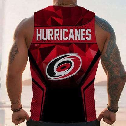LIMITED EDITION - NEW CUSTOMIZED NHL07 CR HURRICANES UNISEX TANK TOP