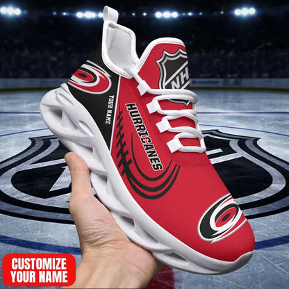 LIMITED EDITION - NEW CUSTOMIZED NHL07 CLH CR HURRICANES PREMIUM CLUNKY SNEAKERS