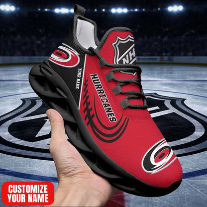 LIMITED EDITION - NEW CUSTOMIZED NHL07 CLH CR HURRICANES PREMIUM CLUNKY SNEAKERS