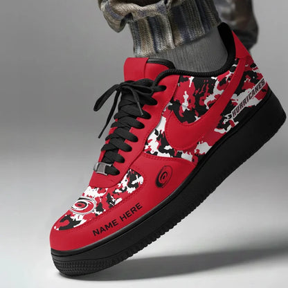 [SUPER SALE] NEW CUSTOMIZED NHL07 CLH CAROLINA HURRICANES AF1 SHOES