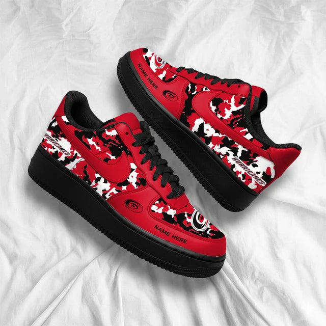 [SUPER SALE] NEW CUSTOMIZED NHL07 CLH CAROLINA HURRICANES AF1 SHOES