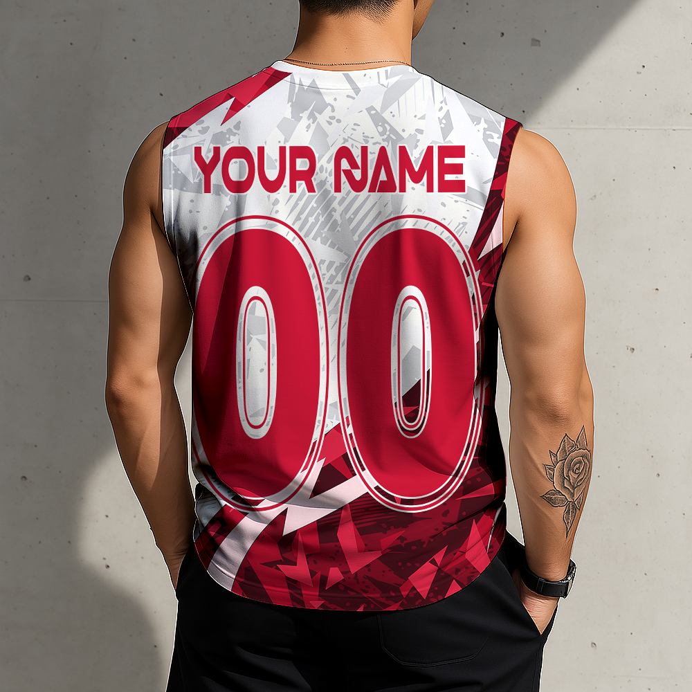 LIMITED EDITION - NEW CUSTOMIZED NHL08 CBH CHICAGO BLACKHAWKS TANK TOP & GYM SHIRT