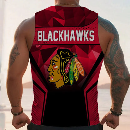 LIMITED EDITION - NEW CUSTOMIZED NHL08 CC BLACKHAWKS UNISEX TANK TOP