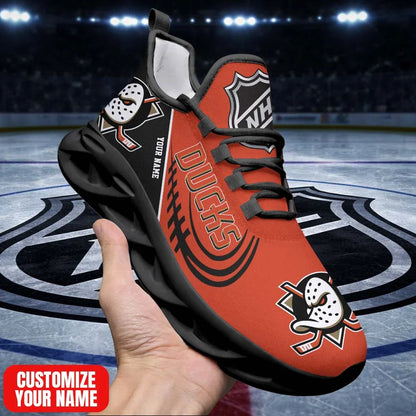 LIMITED EDITION - NEW CUSTOMIZED NHL09 AHD AH DUCKS PREMIUM CLUNKY SNEAKERS
