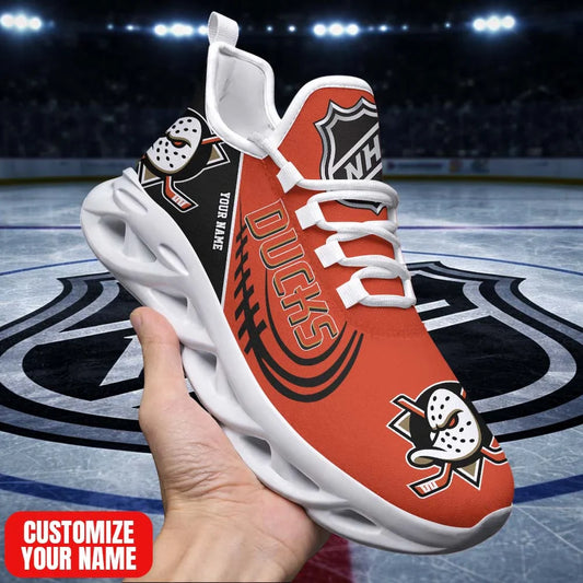 LIMITED EDITION - NEW CUSTOMIZED NHL09 AHD AH DUCKS PREMIUM CLUNKY SNEAKERS