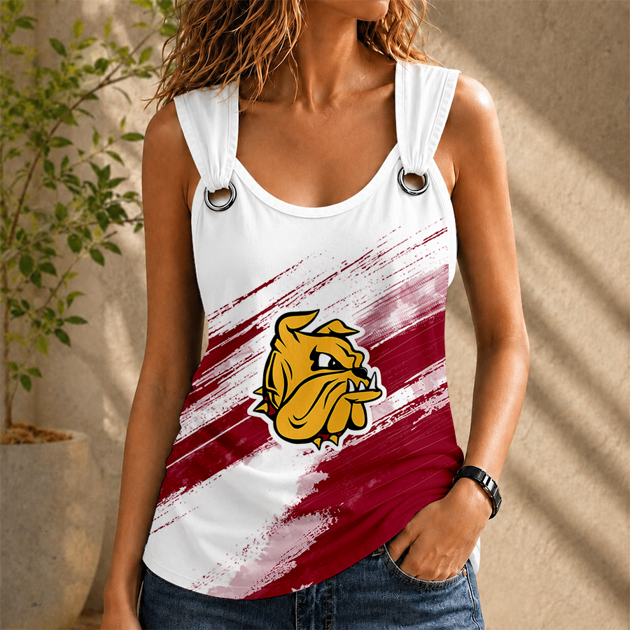 [FAN FAVORITE] NEW CUSTOMIZED NCAA MFF10 MDB MINNESOTA DULUTH BULLDOGS O-RING SHOULDER TANK TOP