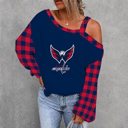 [SUPER SALE] NEW CUSTOMIZED NHL10 WCP WASHINGTON CAPITALS DROP SHOULDER SWEATSHIRT