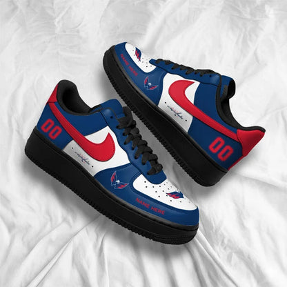 [SUPER SALE] NEW CUSTOMIZED NHL10 WCP WASHINGTON CAPITALS AF1 SHOES