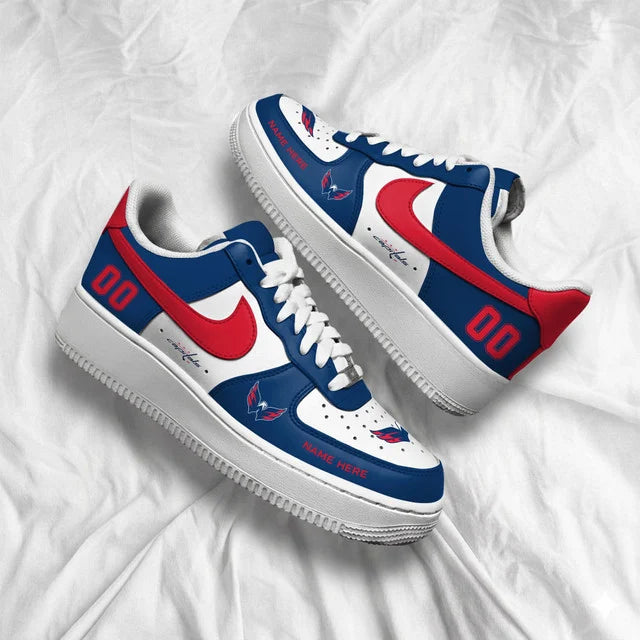[SUPER SALE] NEW CUSTOMIZED NHL10 WCP WASHINGTON CAPITALS AF1 SHOES