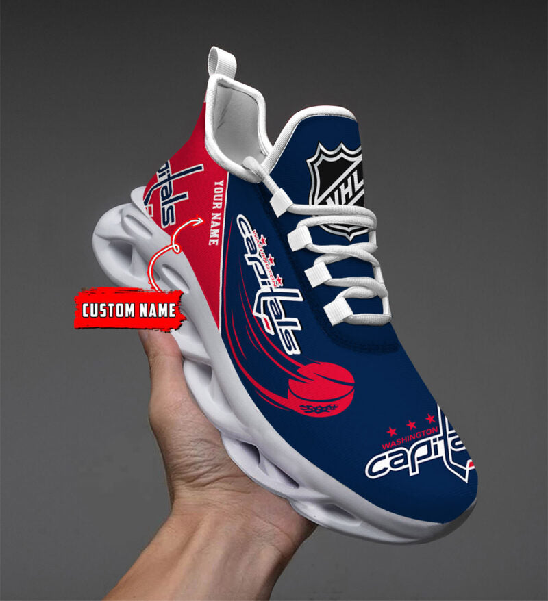 [SUPER SALE] NEW CUSTOMIZED NHL10 WCP WASHINGTON CAPITALS CLUNKY SNEAKERS