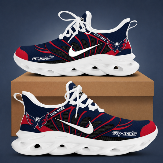 [SUPER SALE] NEW CUSTOMIZED NHL10 WCP WASHINGTON CAPITALS CLUNKY SNEAKERS