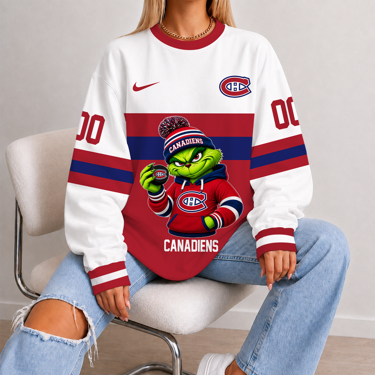[SUPER SALE] NEW CUSTOMIZED NHL11 MCD MONTREAL CANADIENS UNISEX SWEATSHIRT