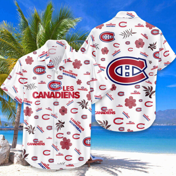 [SUPER SALE ]  NEW CUSTOMIZED NHL11 MCD MONTREAL CANADIENS UNISEX HAWAIIAN SHIRT
