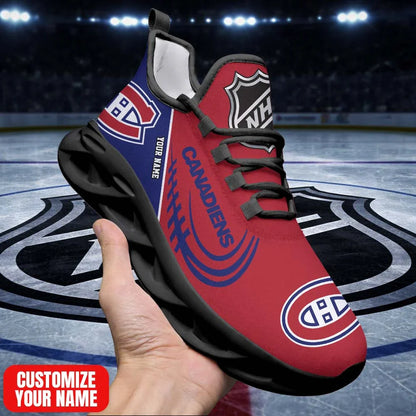 LIMITED EDITION - NEW CUSTOMIZED NHL11 MCD MT CANADIENS PREMIUM CLUNKY SNEAKERS