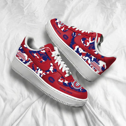 [SUPER SALE] NEW CUSTOMIZED NHL11 MCD MONTREAL CANADIENS AF1 SHOES