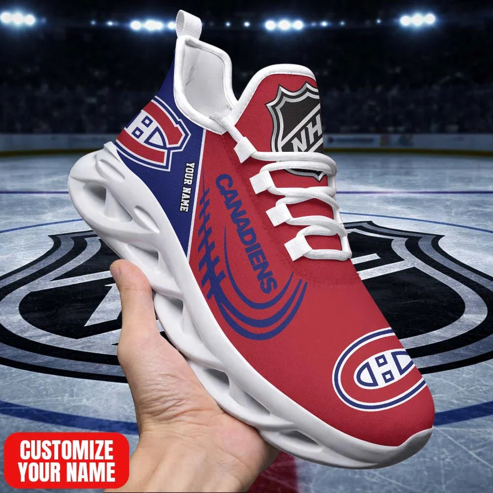 LIMITED EDITION - NEW CUSTOMIZED NHL11 MCD MT CANADIENS PREMIUM CLUNKY SNEAKERS