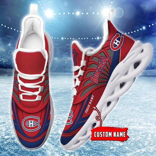 [SUPER SALE] NEW CUSTOMIZED NHL11 MCD MONTREAL CANADIENS CLUNKY SNEAKERS