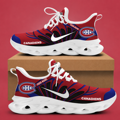 [SUPER SALE] NEW CUSTOMIZED NHL11 MCD MONTREAL CANADIENS CLUNKY SNEAKERS