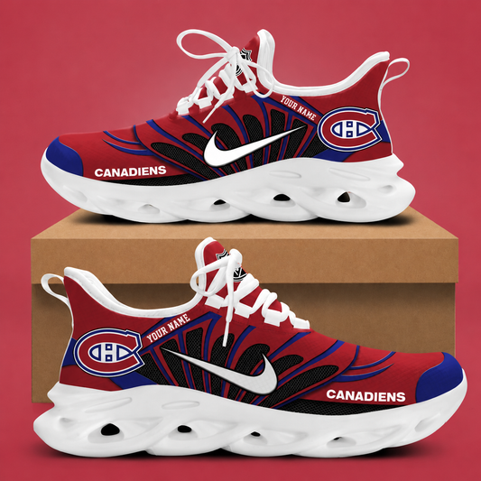 [SUPER SALE] NEW CUSTOMIZED NHL11 MCD MONTREAL CANADIENS CLUNKY SNEAKERS