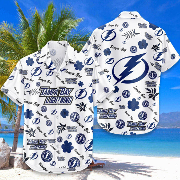 [SUPER SALE ]  NEW CUSTOMIZED NHL12 TPL TAMPA BAY LIGHTNING UNISEX HAWAIIAN SHIRT