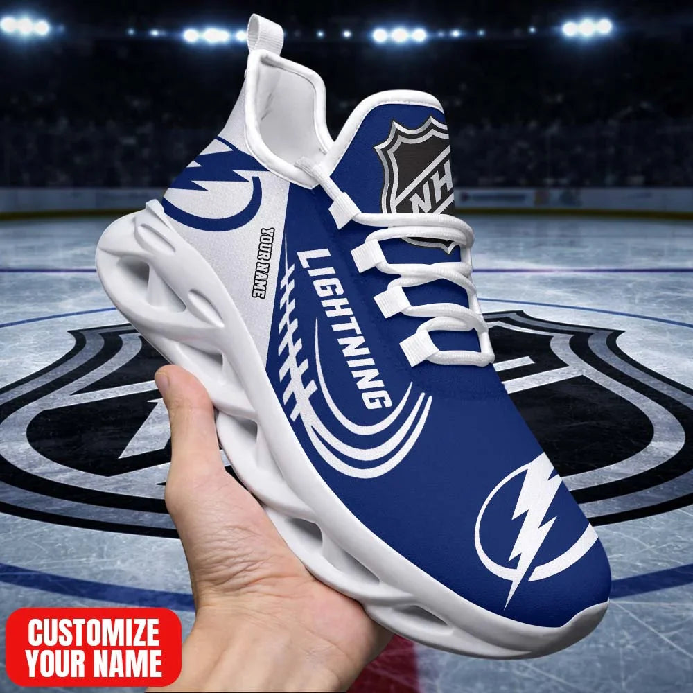 LIMITED EDITION - NEW CUSTOMIZED NHL12 TPL TB LIGHTNING PREMIUM CLUNKY SNEAKERS